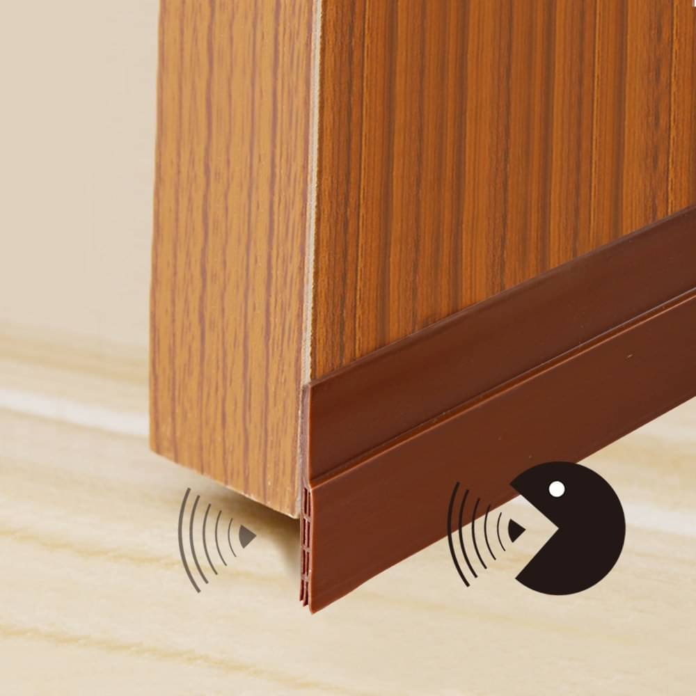     			Silicon Door Bottom Sealing Strip | Self Adhesive Door Gap Filler Rubber | Door Bottom Sealing Strip Guard | Protector from Cockroach, Insect, Bugs, Air & Dust