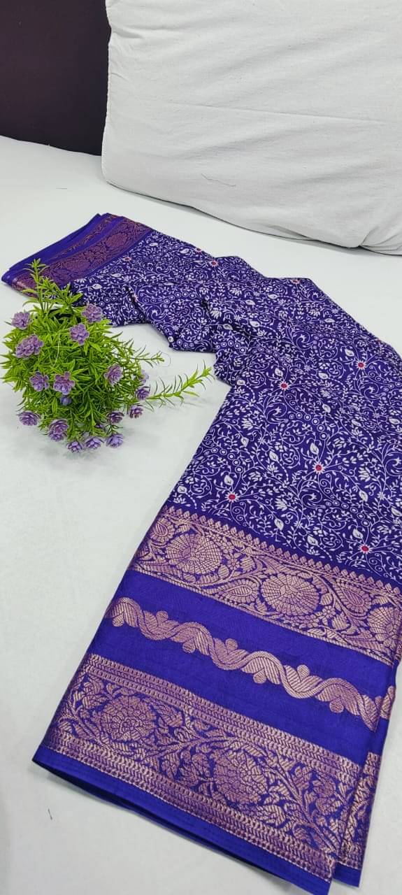 Sitanjali Silk Blend Printed Sambalpuri Saree With Unstitched Blouse Piece ( Purple ) Sitanjali Silk Blend Printed Sambalpuri Saree With Unstitched Blouse Piece ( Purple )