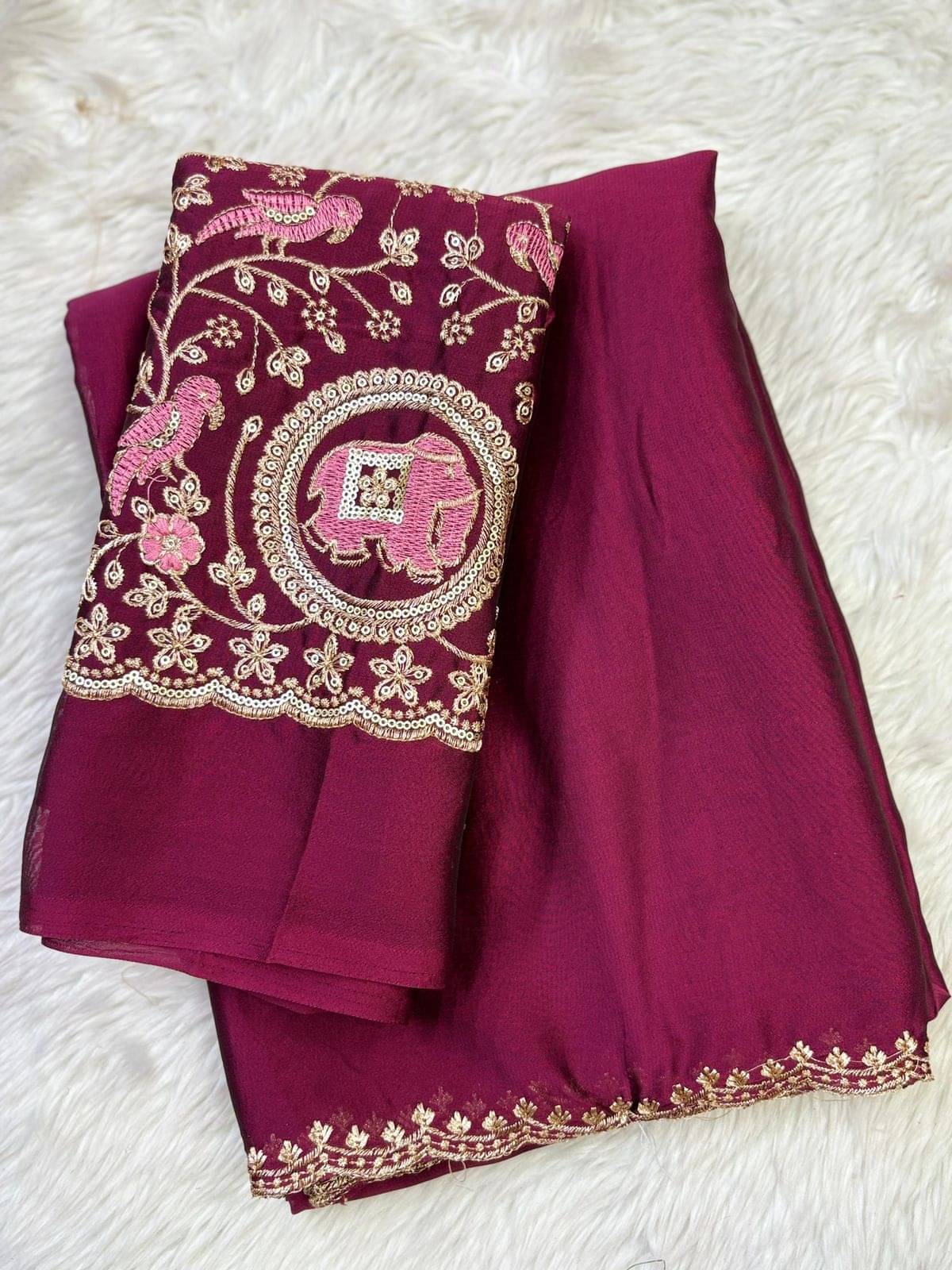     			Sitanjali Silk Blend Printed Sambalpuri Saree With Unstitched Blouse Piece ( Pink )