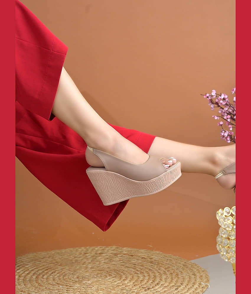 Stylestry Beige Women's Sandal Heels - Heels | Buy online on ZillyBuy