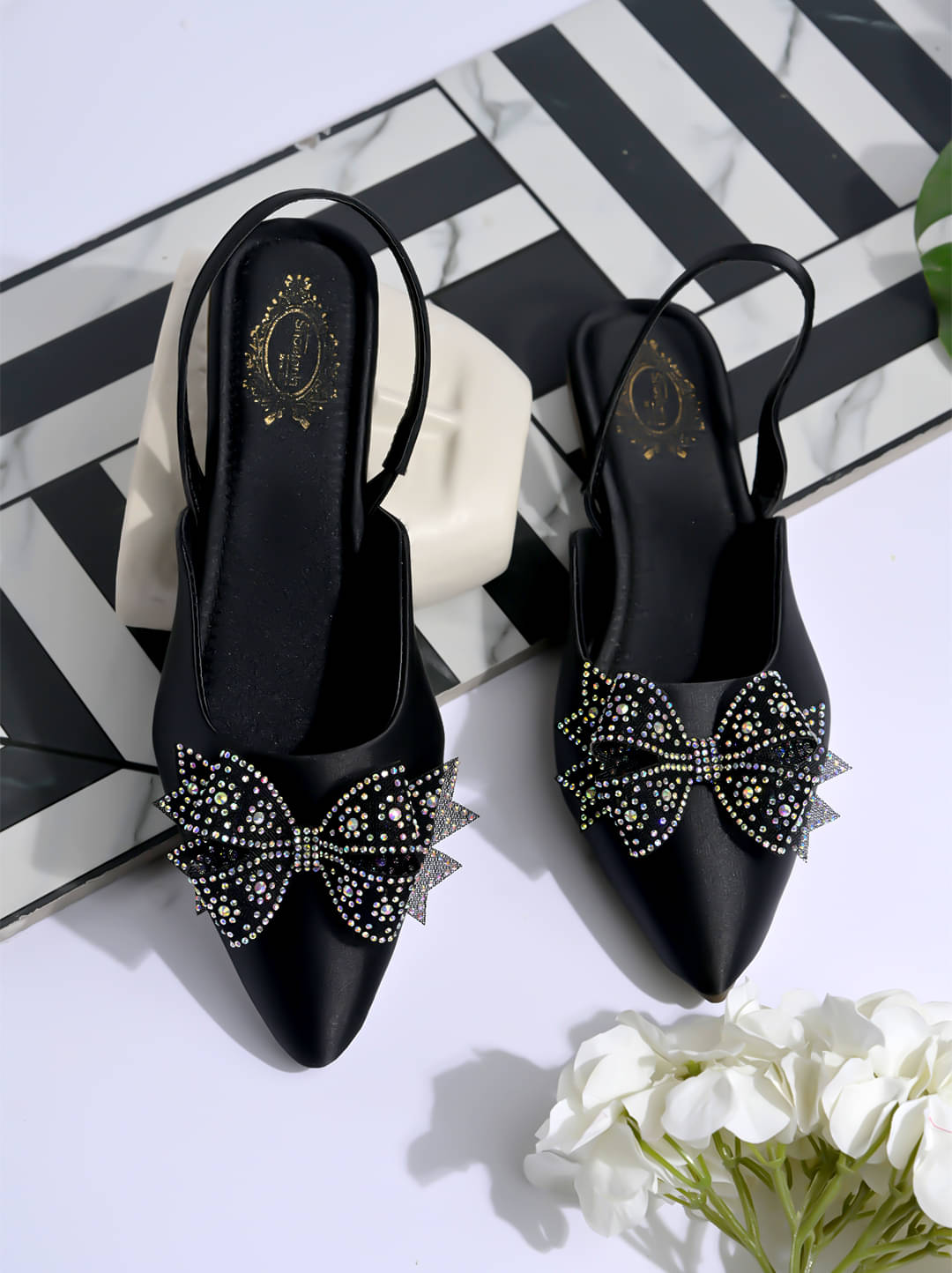     			Stylestry Black Women's Flats
