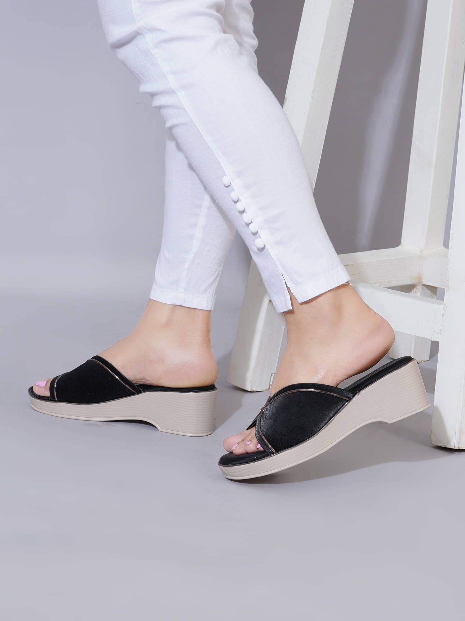     			Stylestry Black Women's Sandal Heels