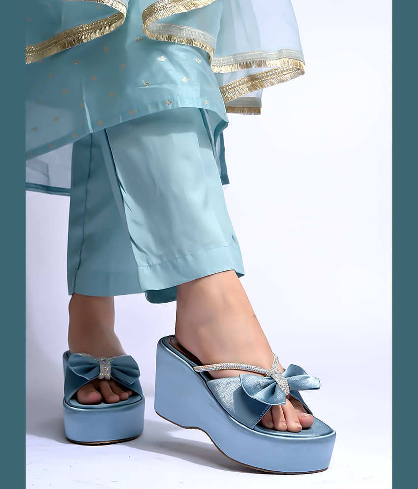 Stylestry Blue Women's Sandal Heels - Heels | Buy online on ZillyBuy