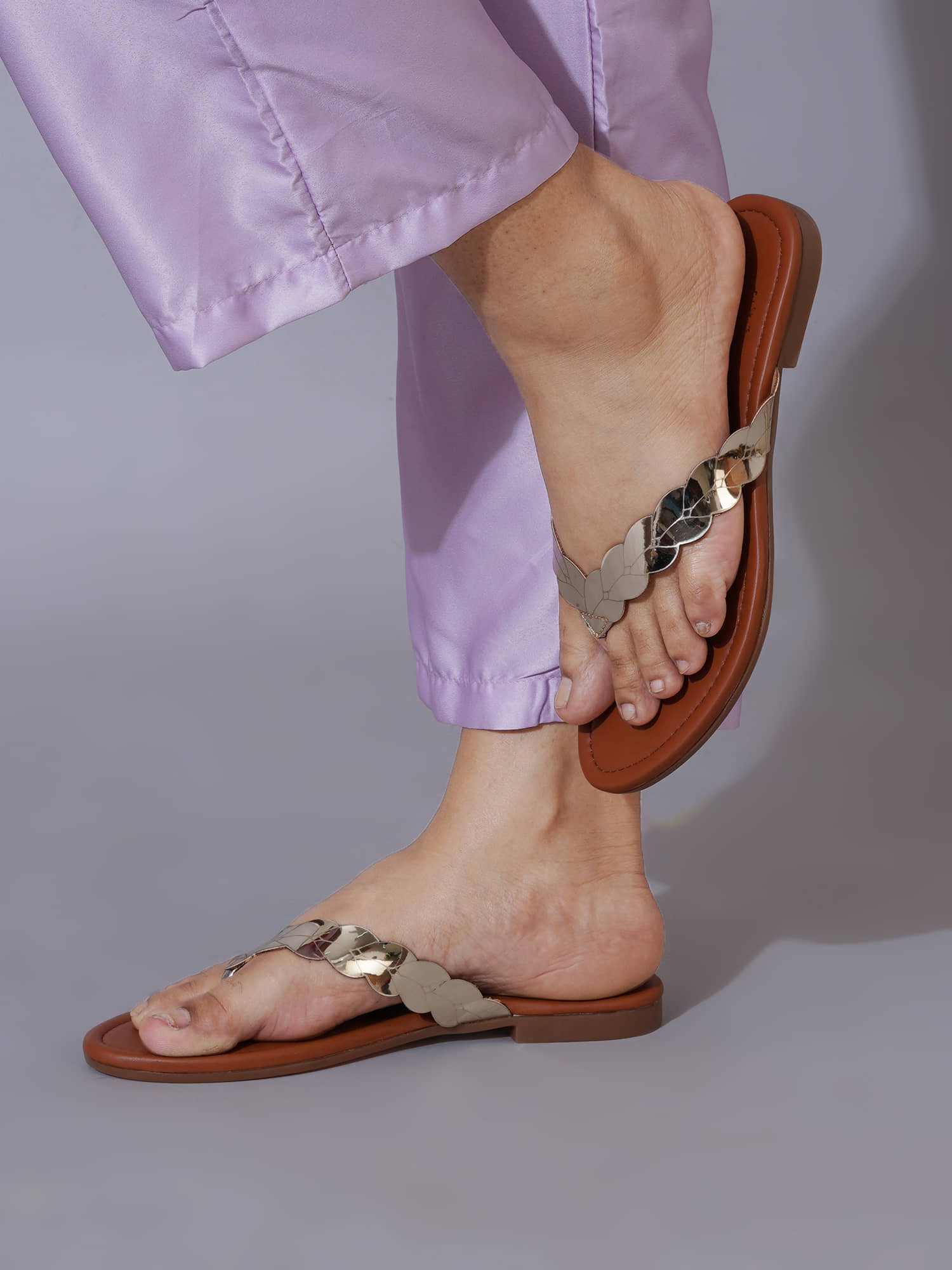 Stylestry Silver Women's Flats