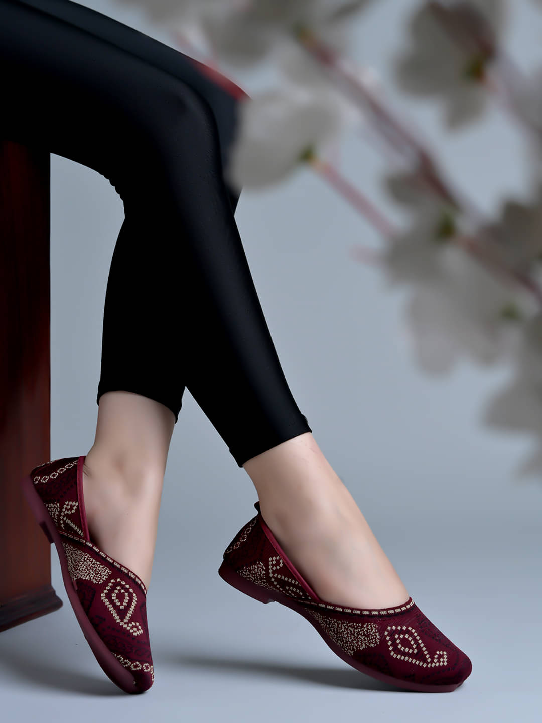     			Stylestry Maroon Women's Flats