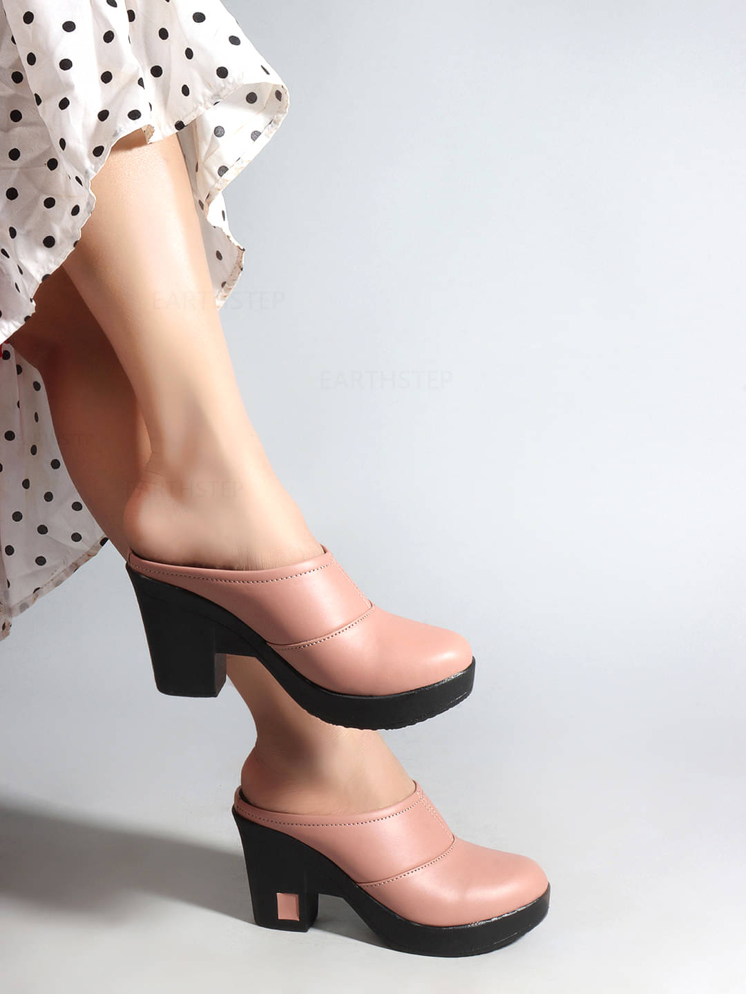     			Stylestry Peach Women's Pumps Heels