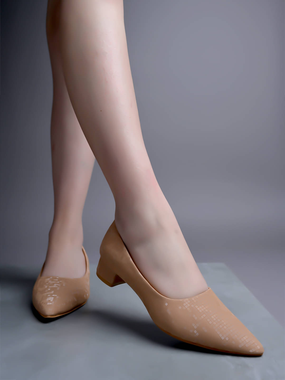     			Stylestry Tan Women's Pumps Heels