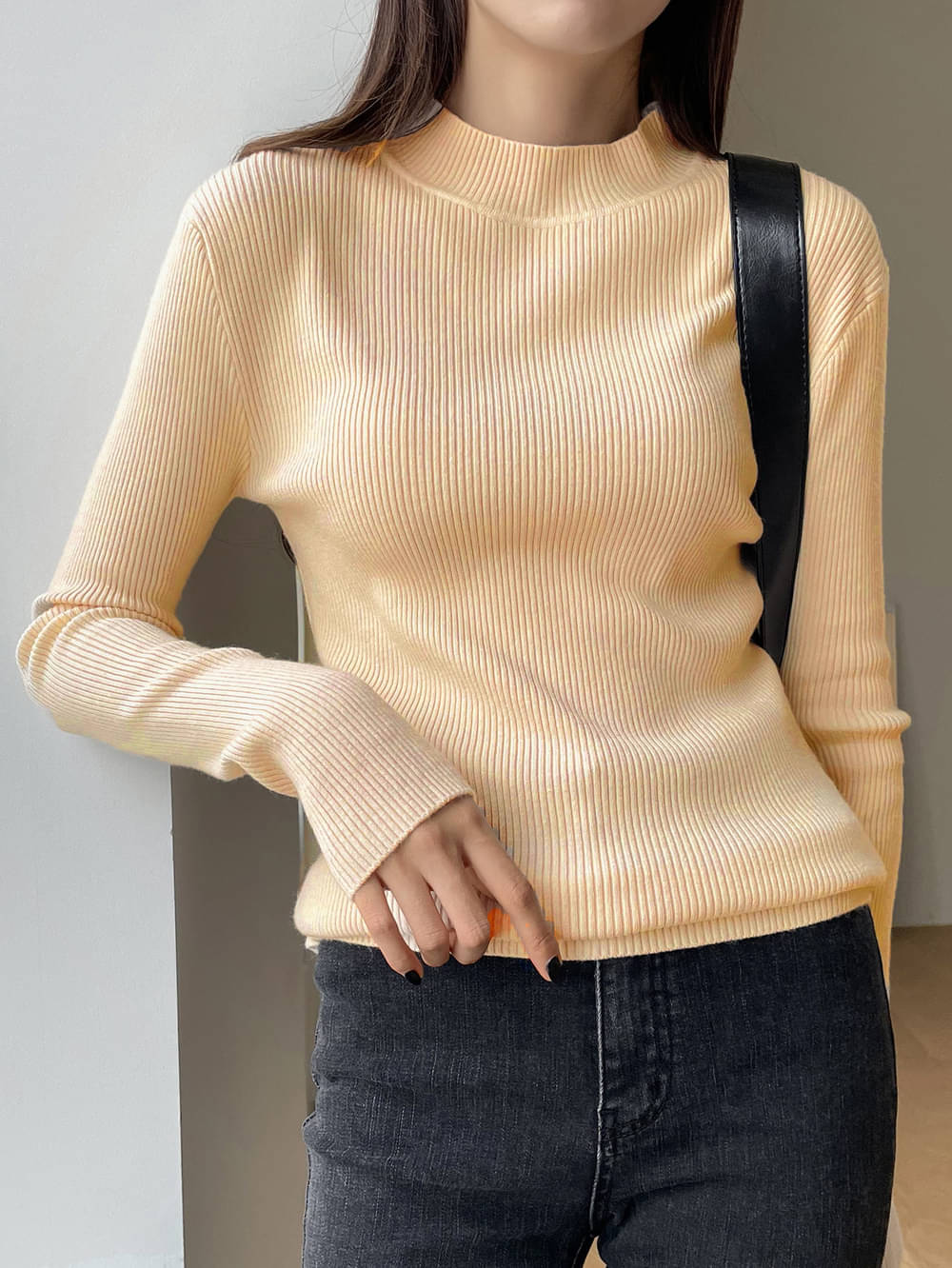     			VIOUR Women Polyester High Neck Sweatshirt ( Beige )