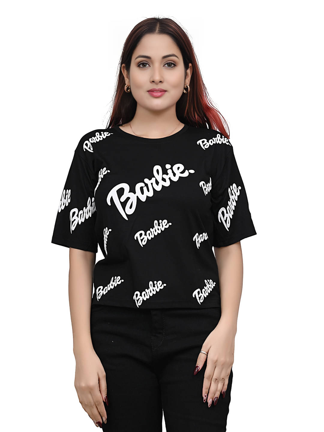 Yunic29 Women's Cotton Regular Top ( Black ) Yunic29 Women's Cotton Regular Top ( Black )