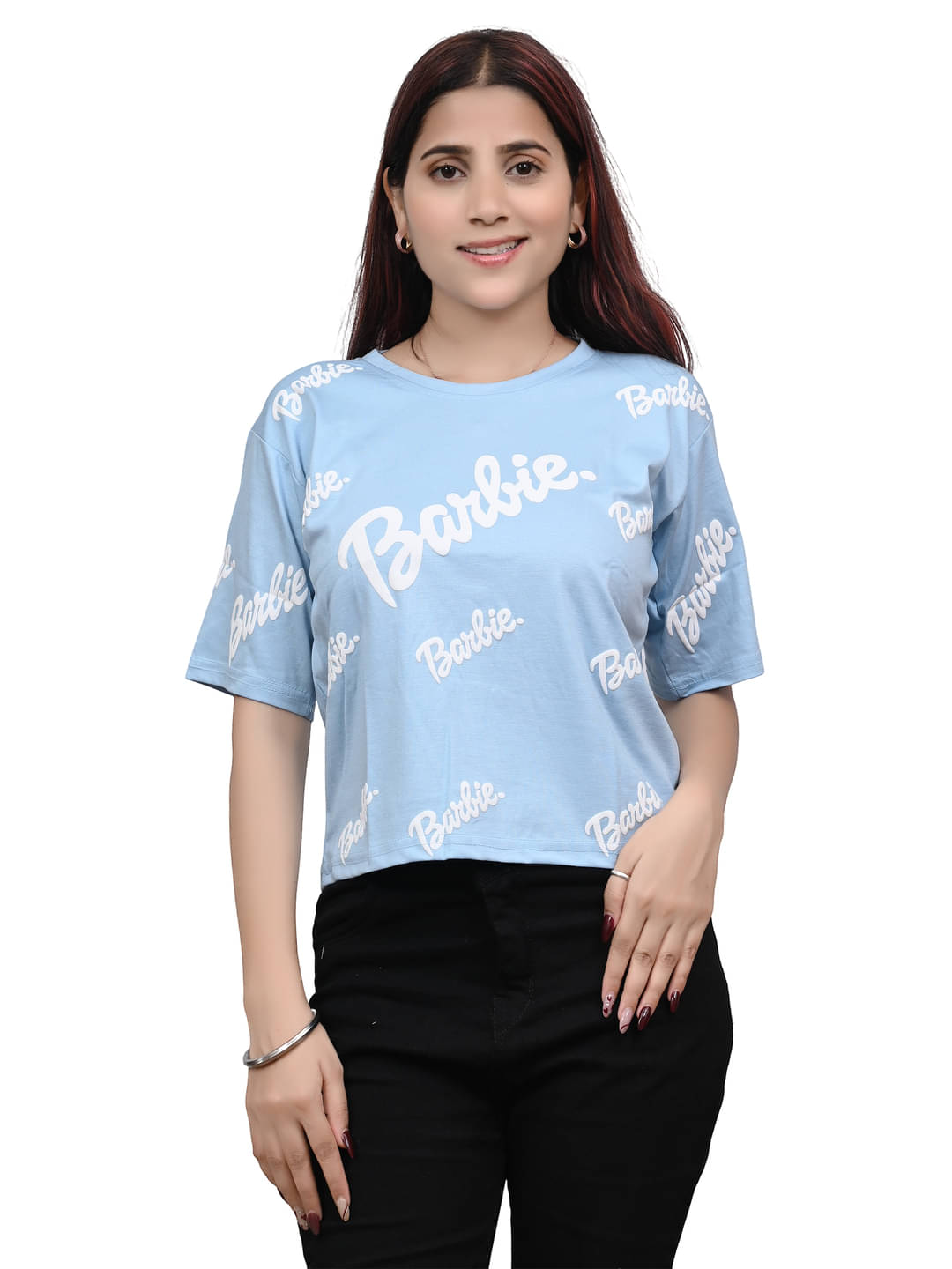     			Yunic29 Women's Cotton Regular Top ( Light Blue )