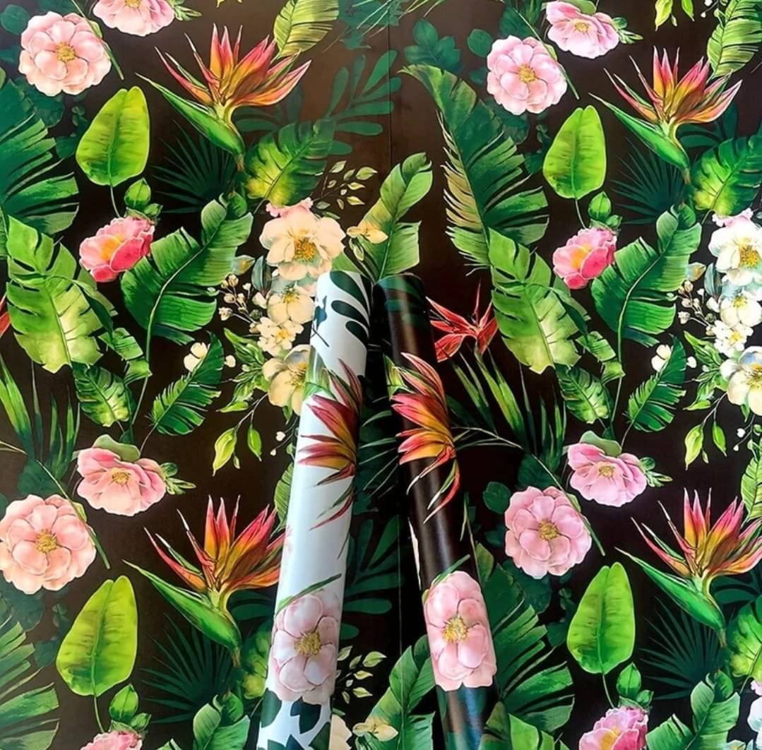     			ZAPPYPOP Wallpaper for Wall | Floral Wall Paper Sticker | Waterproof Kitchen Wallpaper | Wall Paper Water Proof | Flooring Sheets | Home Decoration Material | 45x500 cm Roll