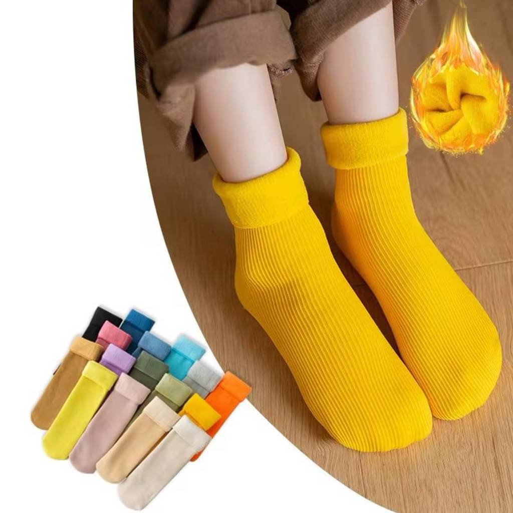     			finzer Pack of 12 Girls Velvet Full Length Socks ( Multicolor )