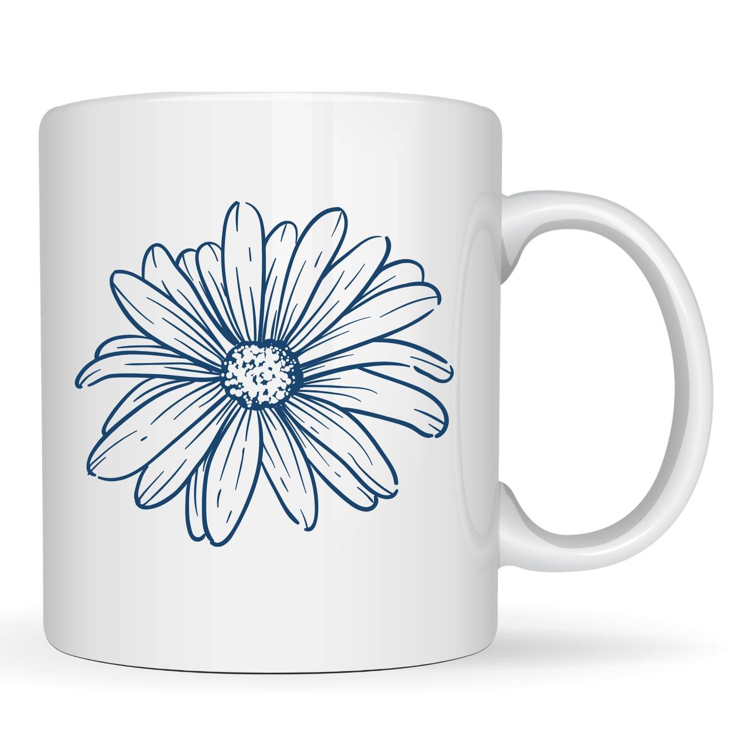     			maddock corp Cute Flower Mug Ceramic Coffee Mug 350 mL ( Pack of 1 )
