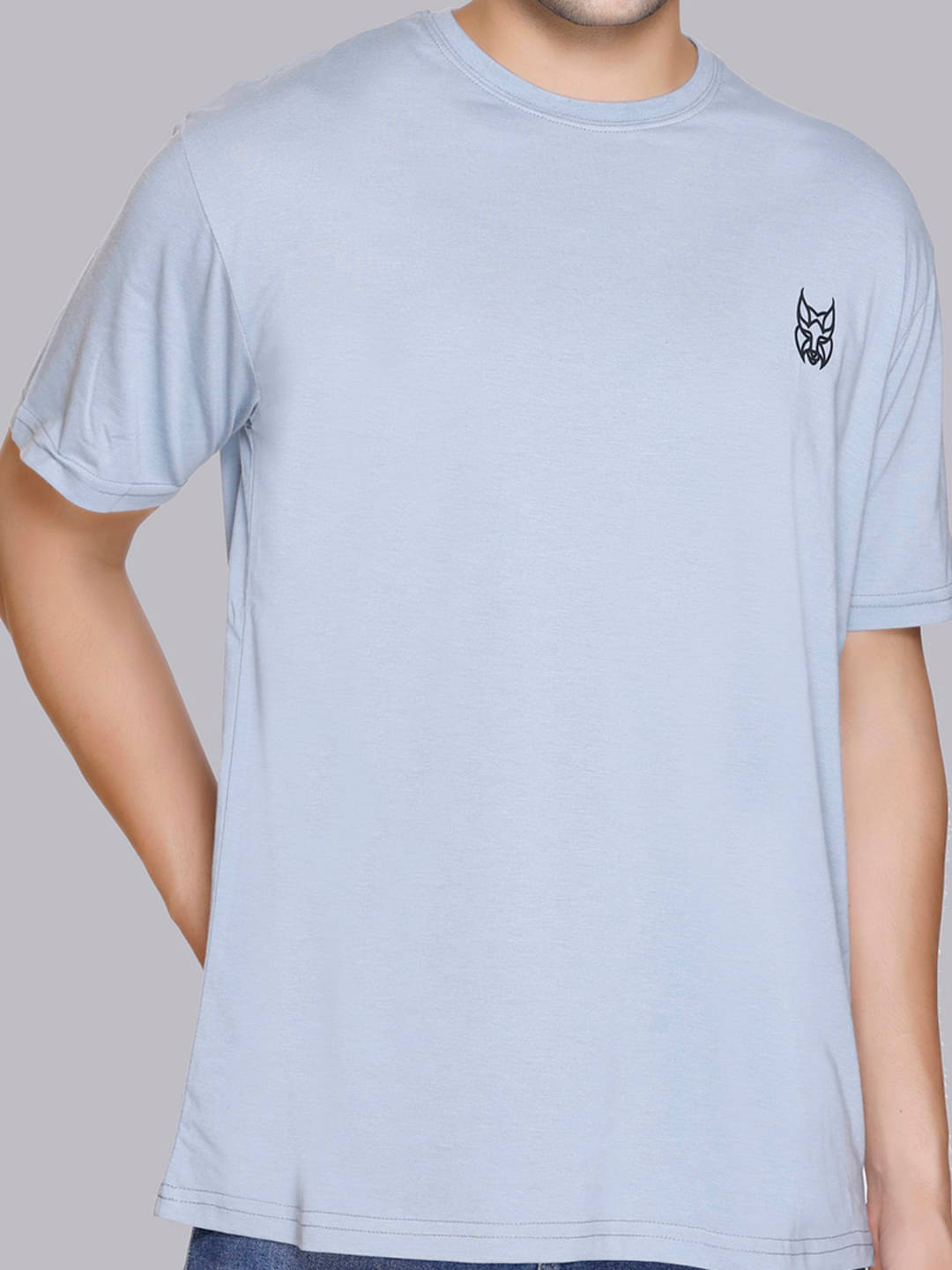     			stelvin Men Cotton Blend Regular Fit Printed T-Shirt ( Grey )