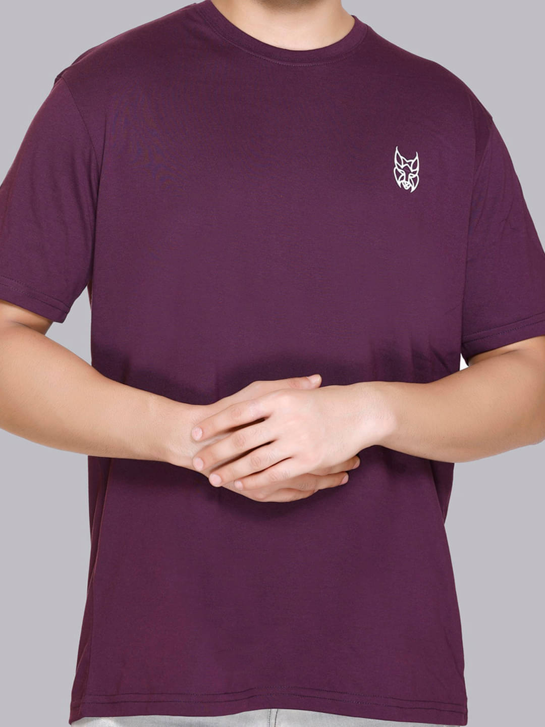 stelvin Men Cotton Blend Regular Fit Printed T-Shirt ( Purple ) stelvin Men Cotton Blend Regular Fit Printed T-Shirt ( Purple )
