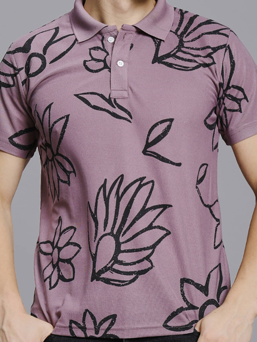 stelvin Men Cotton Blend Regular Fit Printed Polo T Shirt ( Peach ) stelvin Men Cotton Blend Regular Fit Printed Polo T Shirt ( Peach )
