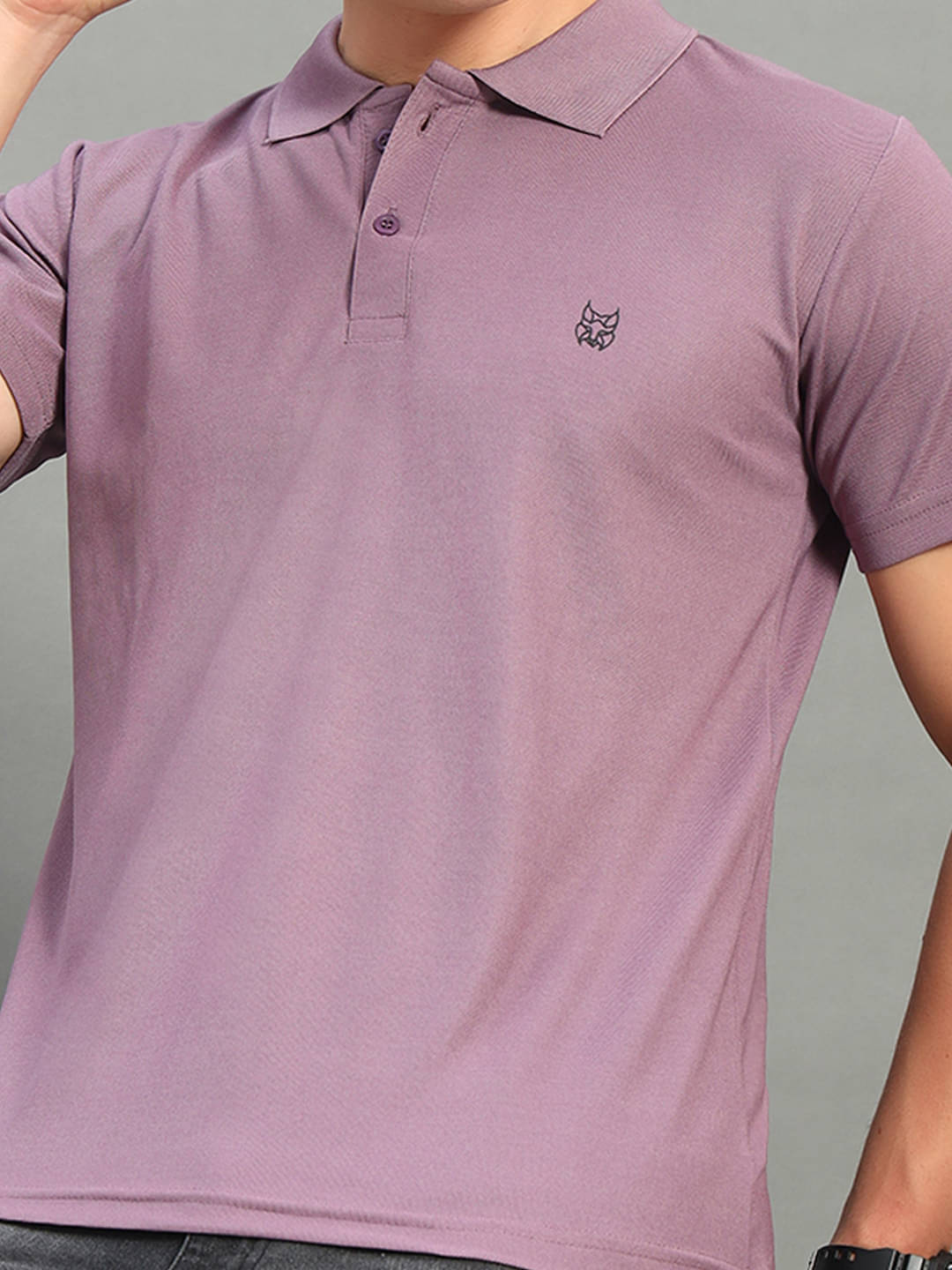     			stelvin Men Cotton Blend Regular Fit Solid Polo T Shirt ( Peach )