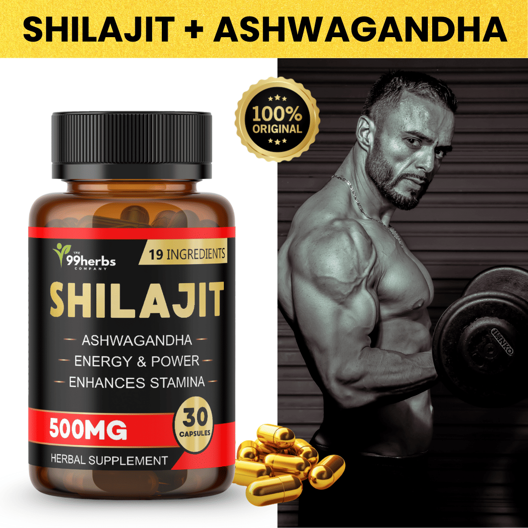     			99Herbs Shilajit 19 Ingredients – 30 Capsules 500mg for Daily Energy, Strength & Stamina