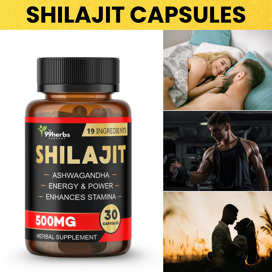     			99Herbs Shilajit 19 Ingredients – 30 Capsules 500mg for Vitality, Stamina & Energy