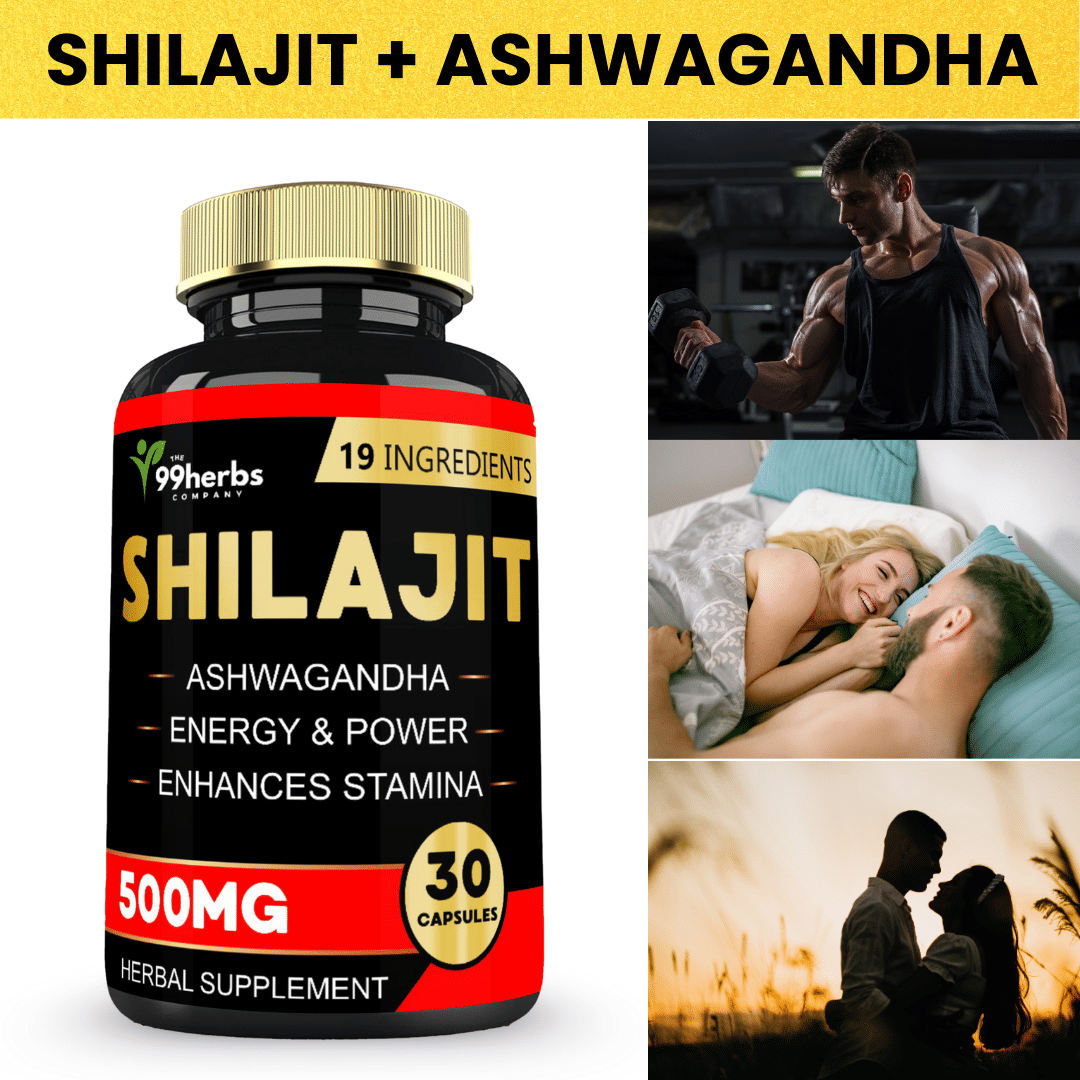    			99Herbs Shilajit 19 Ingredients 30 Capsules – 500mg Daily Energy, Stamina & Strength Support