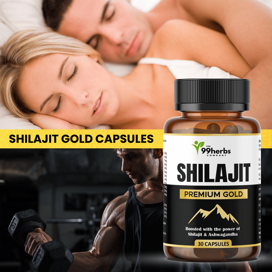     			99Herbs Shilajit Premium Gold – 60 Capsules 500mg for Stamina, Vitality & Daily Energy