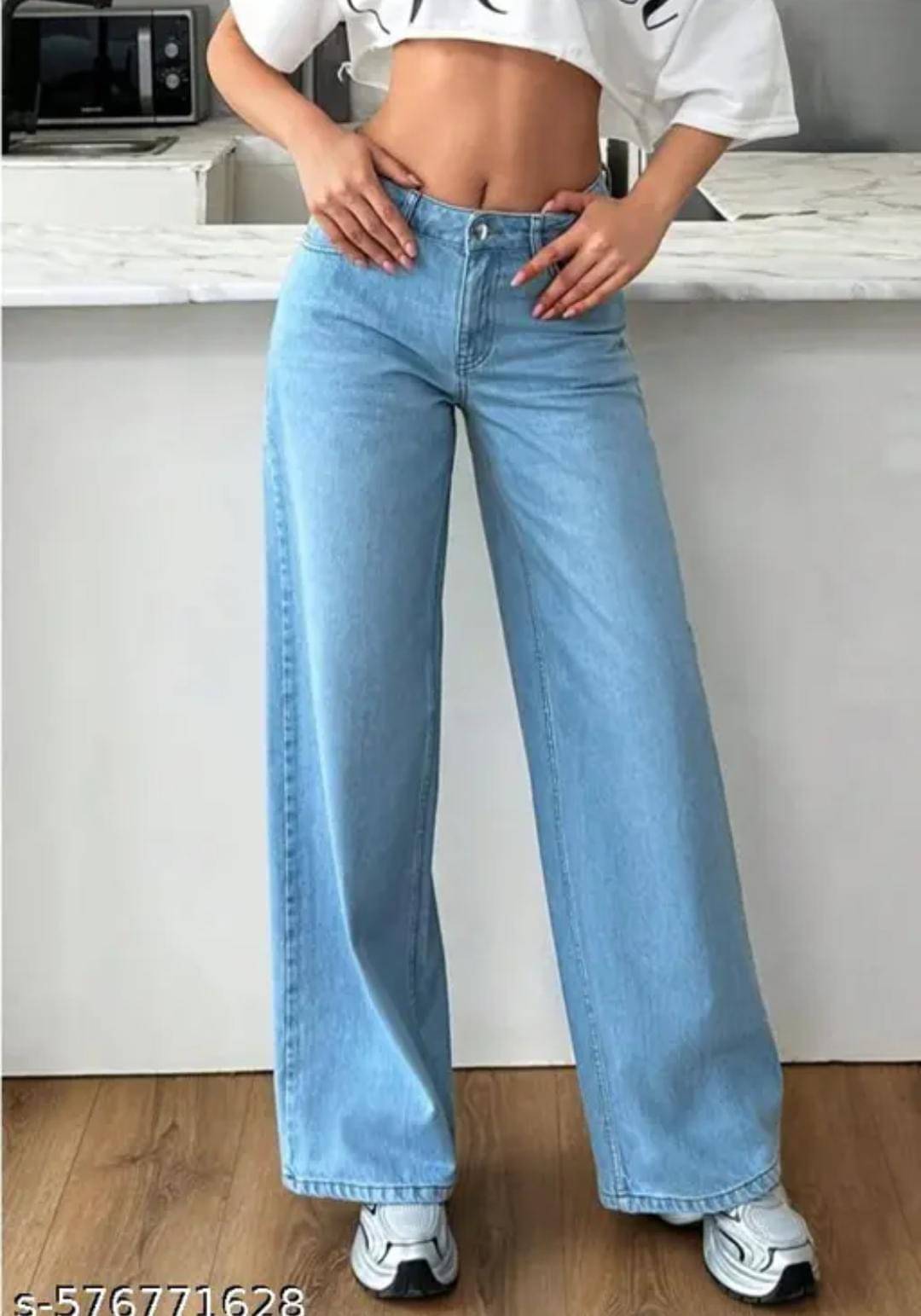     			9x denims Women's Straight Fit High-Rise Jeans ( Blue )