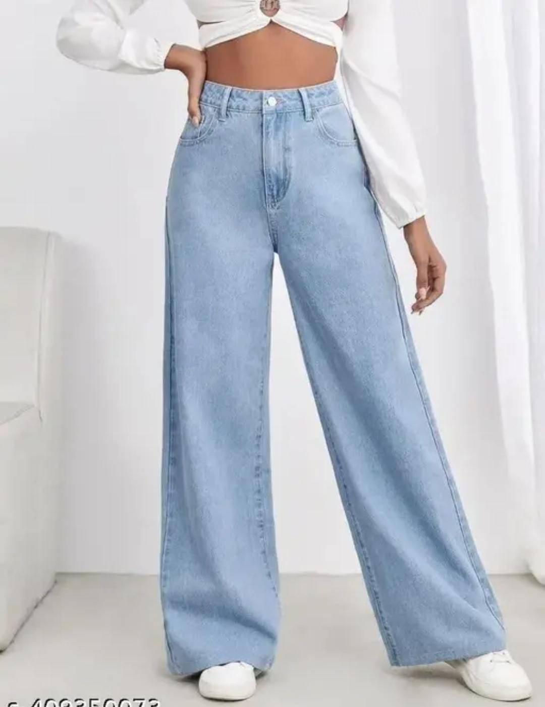     			9x denims Women's Straight Fit High-Rise Jeans ( Blue )