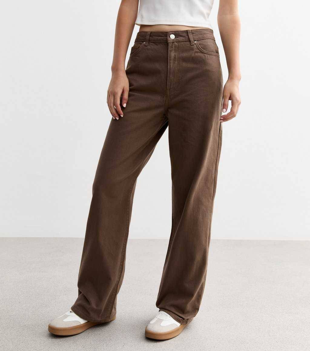     			9x denims Women's Straight Fit High-Rise Jeans ( Brown )