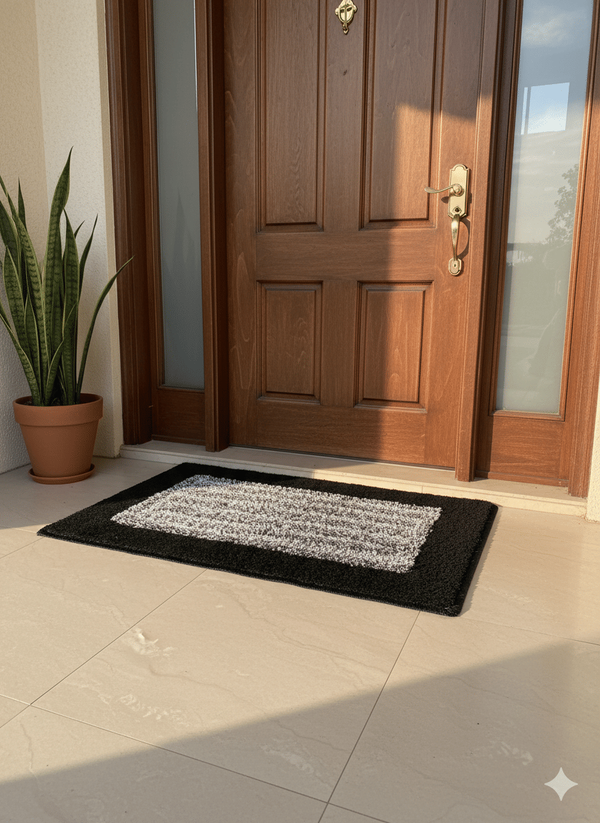     			ANtiqo Blue Coir Rectangular Floor Mat ( Pack of 1 )