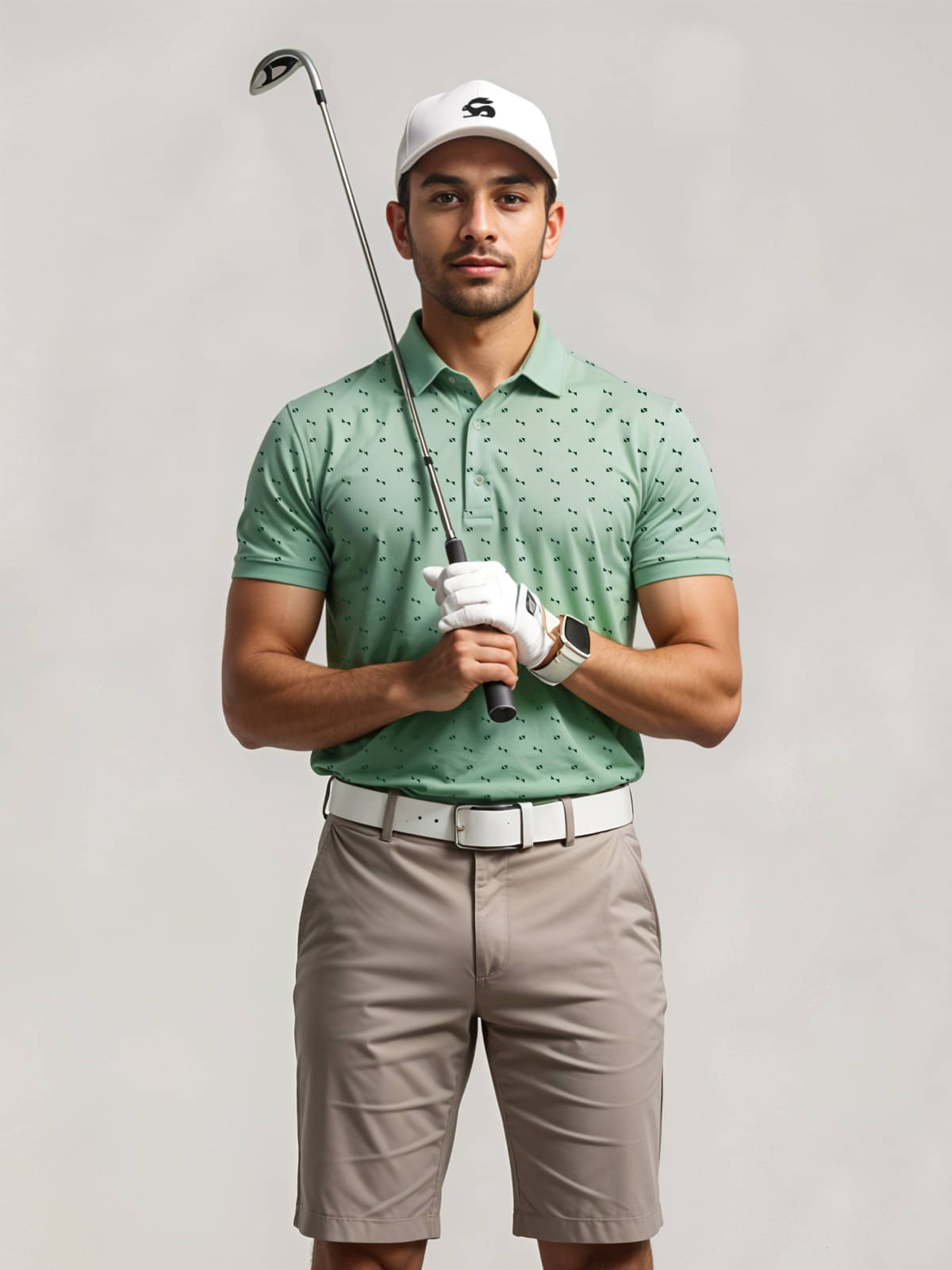 Adro Men Cotton Blend Regular Fit Printed Polo T Shirt ( Sea Green )     			Adro Men Cotton Blend Regular Fit Printed Polo T Shirt ( Sea Green )