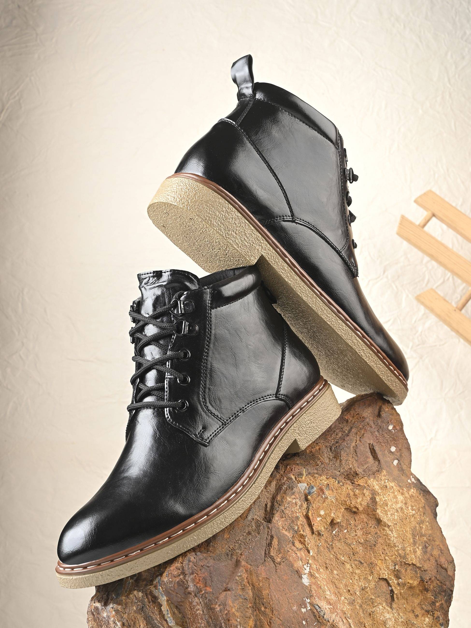Bucik Black Men's Casual Boots     			Bucik Black Men's Casual Boots