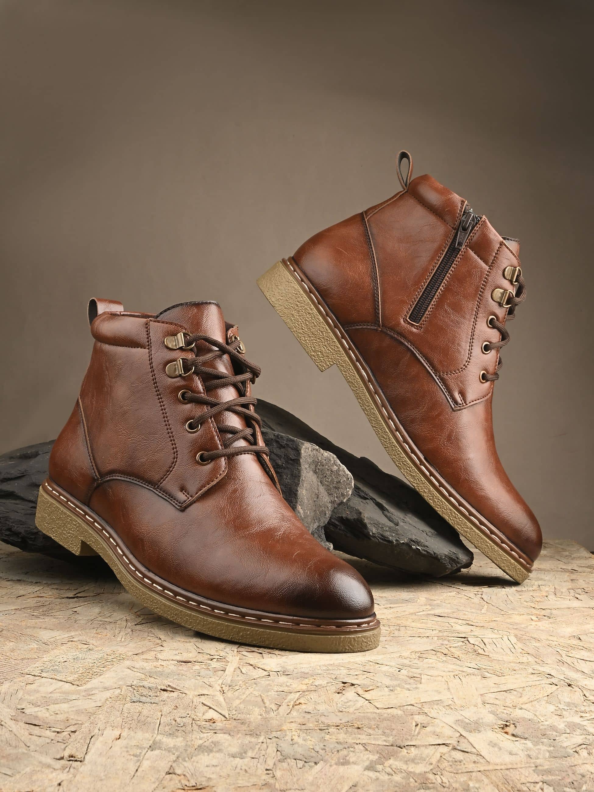 Bucik Brown Men's Casual Boots