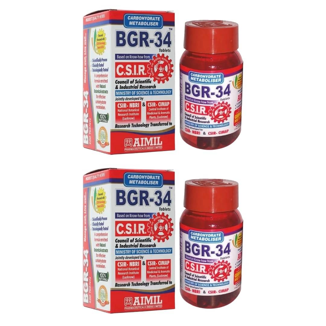    			BGR-34 Tablets 100 no.s (Pack of 2)