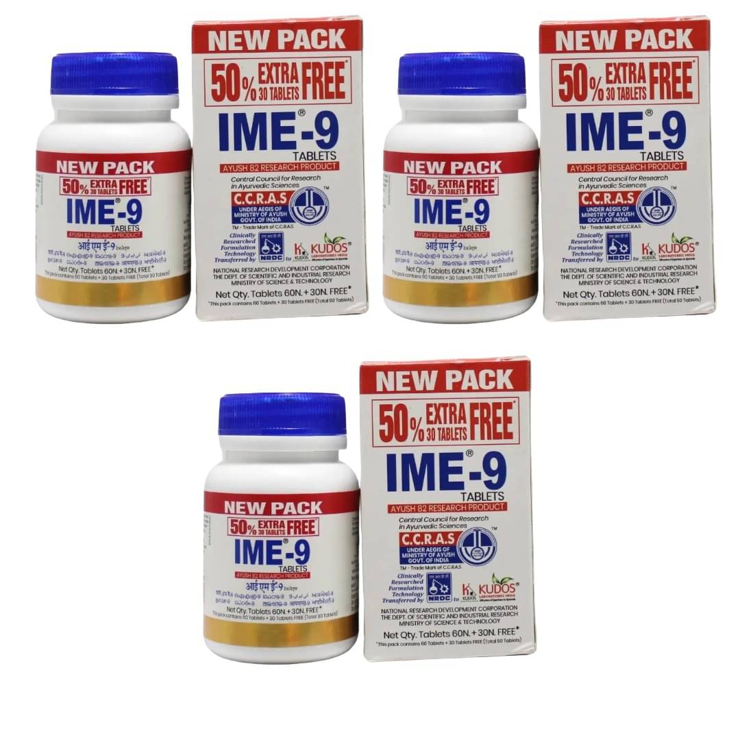     			IME-9 Tablets 90 no.s (Pack of 3)