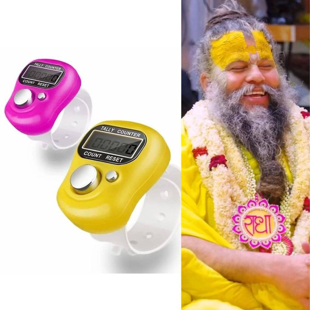     			Digital Finger Counter-Tally Counter -jaap Counter | Radha Naam Jaap | Premanand Ji Maharaj | Jaap mala Counter | mala jaap Counter -Different Use- for naam jaap -Mantra Jap | jaap Counter Machine