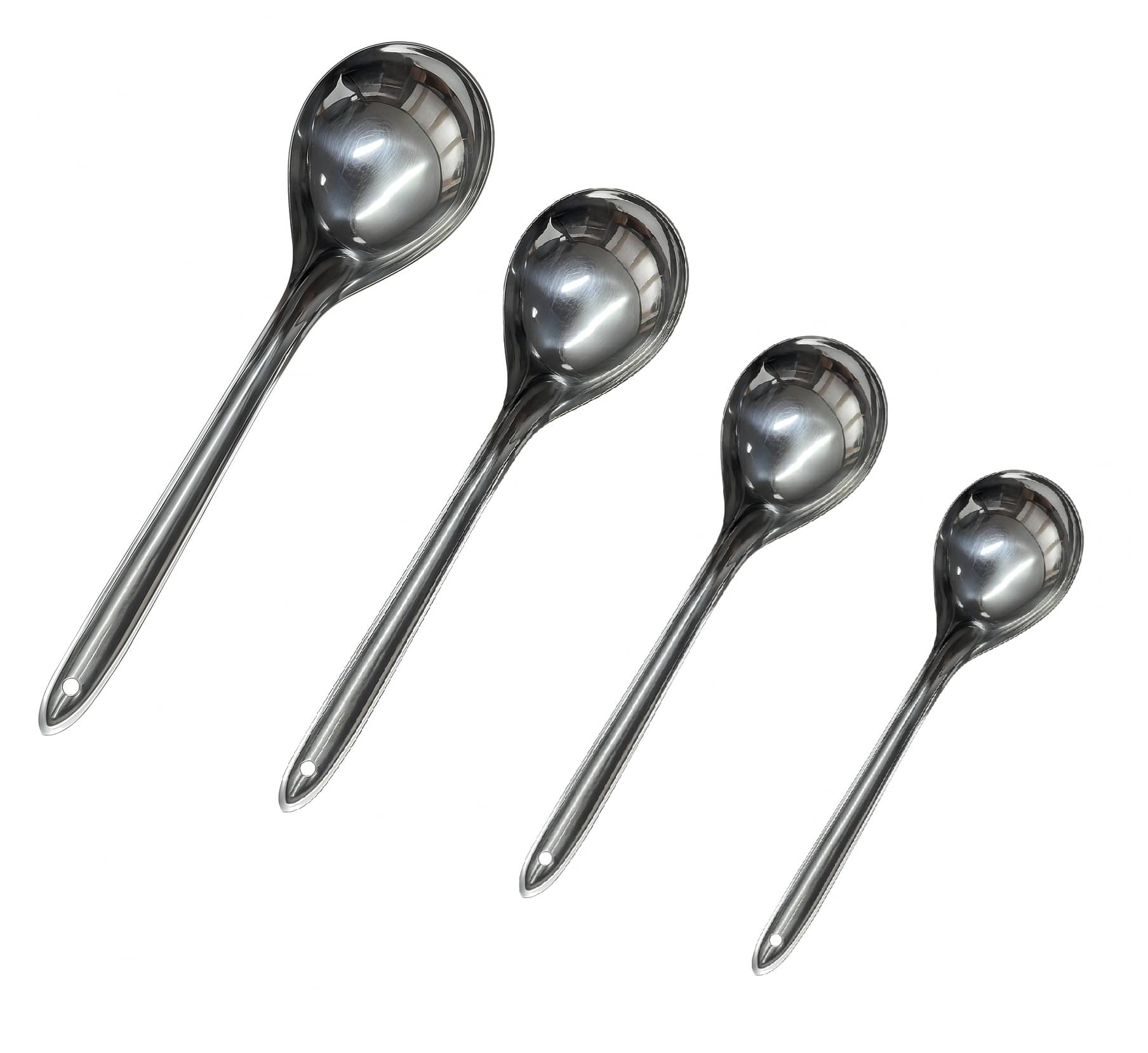     			Dynore Oval shape serving Stainless Steel Cutlery Set Silver ( Pack of 4 )