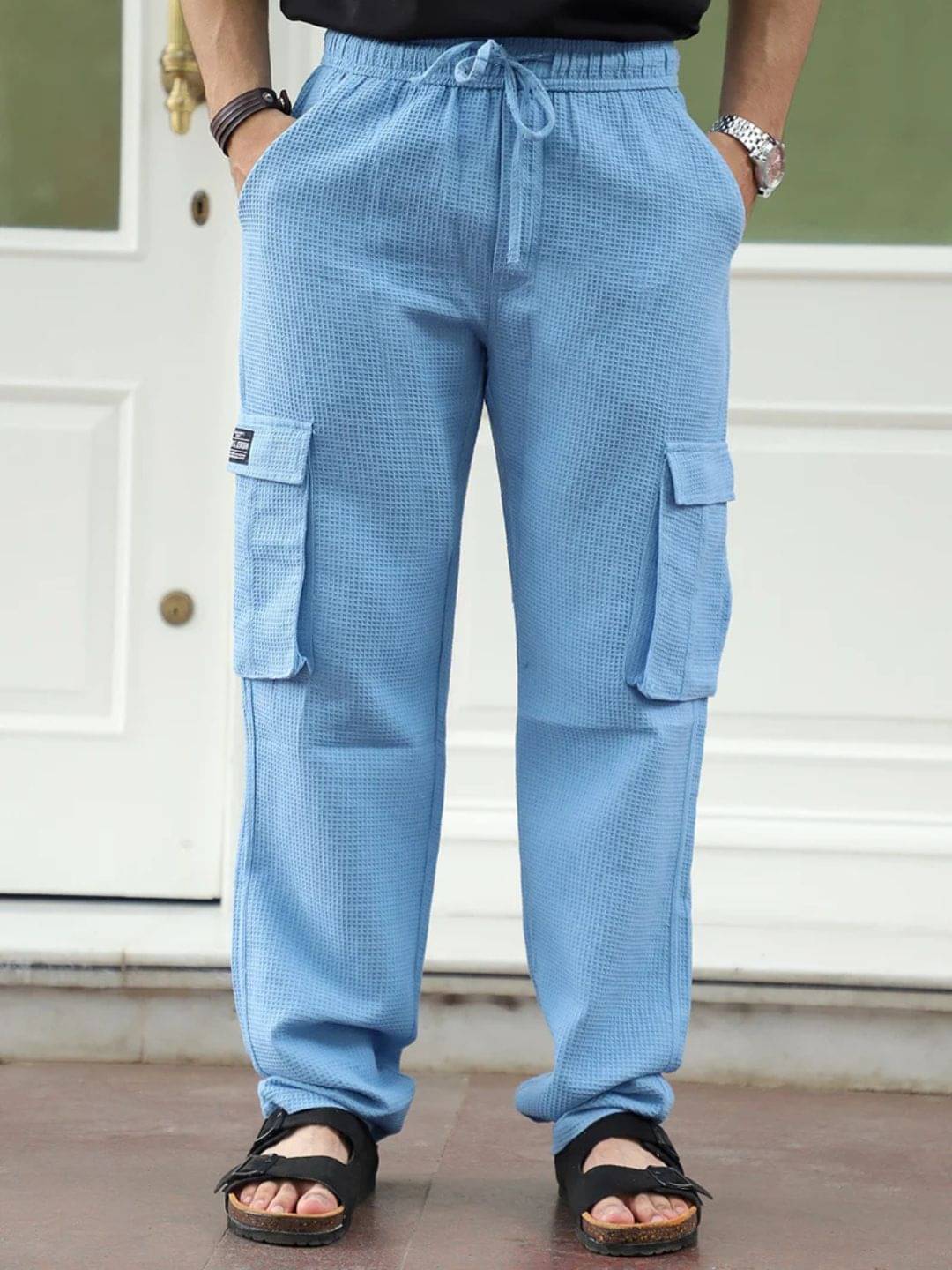     			FLECT Blue Cotton Blend Men's Trackpants ( Pack of 1 )