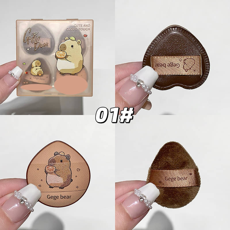     			GEGE BEAR Face 40 g 5 Pieces of Mini Puffs, Beauty Blender