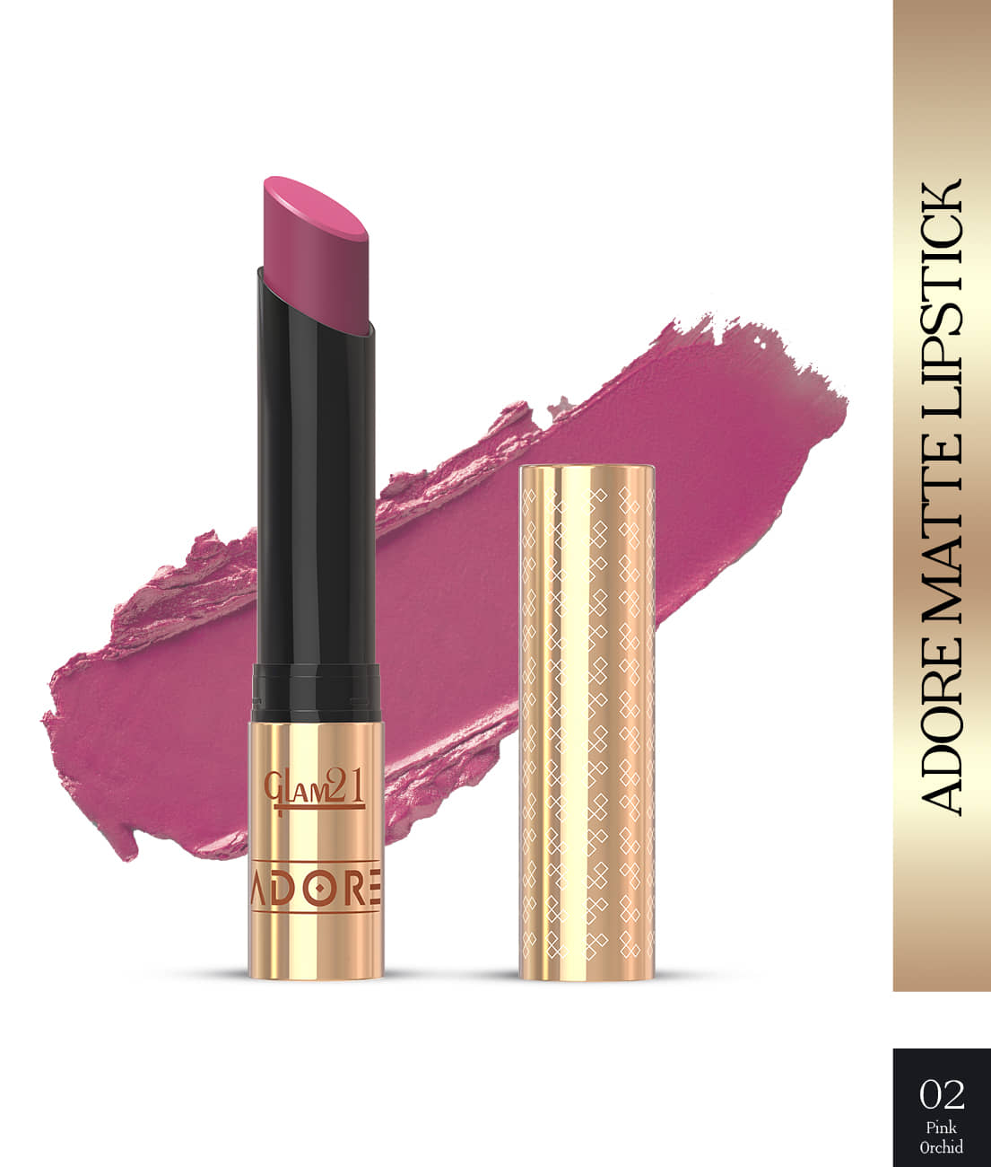 Glam21 Candy Pink Matte Transferproof Creme Lipstick ( Pack of 1 )
