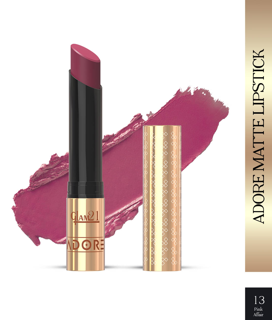     			Glam21 Pink Bloom Matte Transferproof Creme Lipstick ( Pack of 1 )