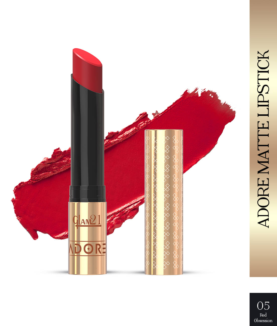 Glam21 Real Red Matte Transferproof Creme Lipstick ( Pack of 1 ) Glam21 Real Red Matte Transferproof Creme Lipstick ( Pack of 1 )