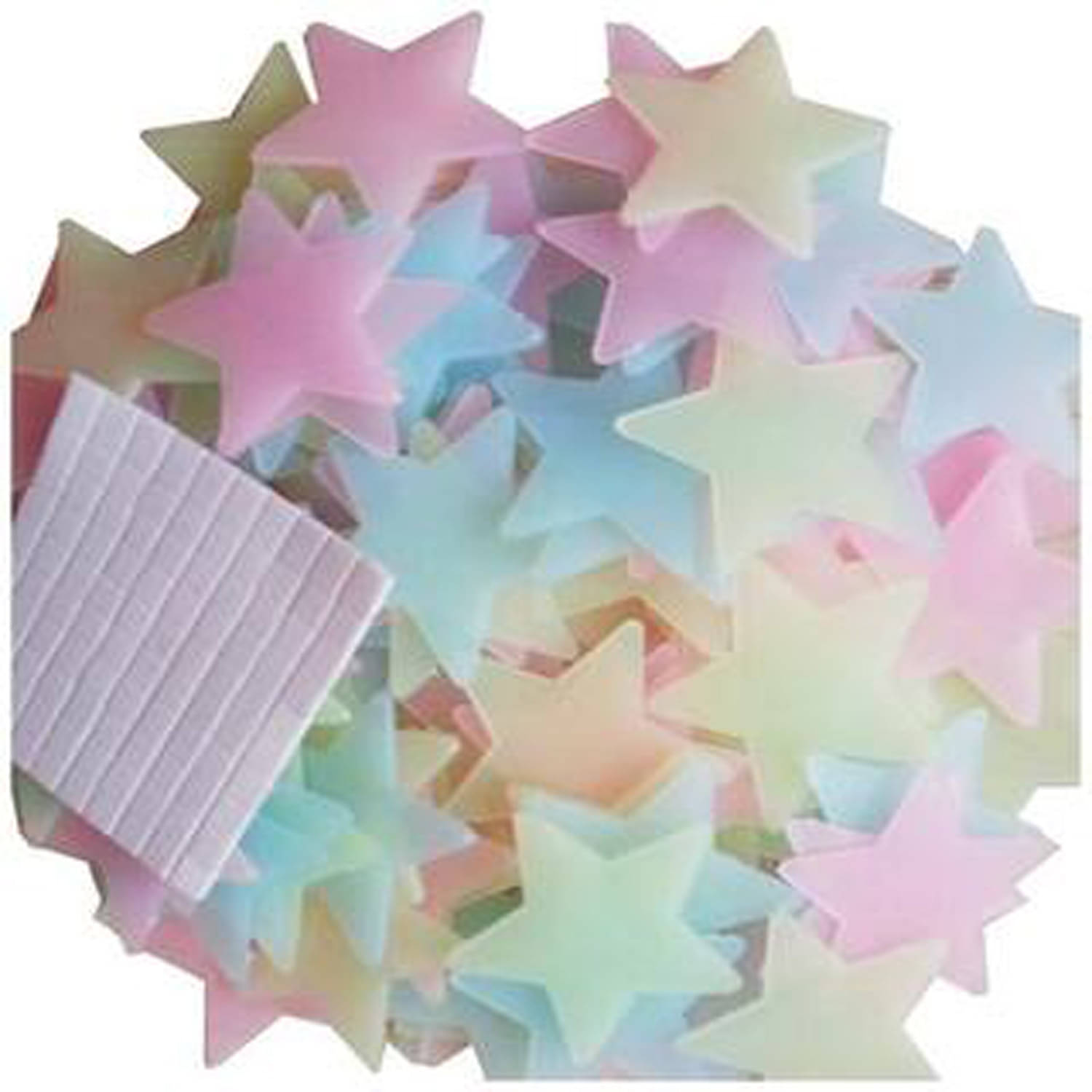 Glow in The Dark Star Stickers Fluorescent Starry Sky Stickers Fluorescent Stars Ceiling Light Wall Stickers for Children's Rooms Pack of 50 Piece     			Glow in The Dark Star Stickers Fluorescent Starry Sky Stickers Fluorescent Stars Ceiling Light Wall Stickers for Children's Rooms Pack of 50 Piece