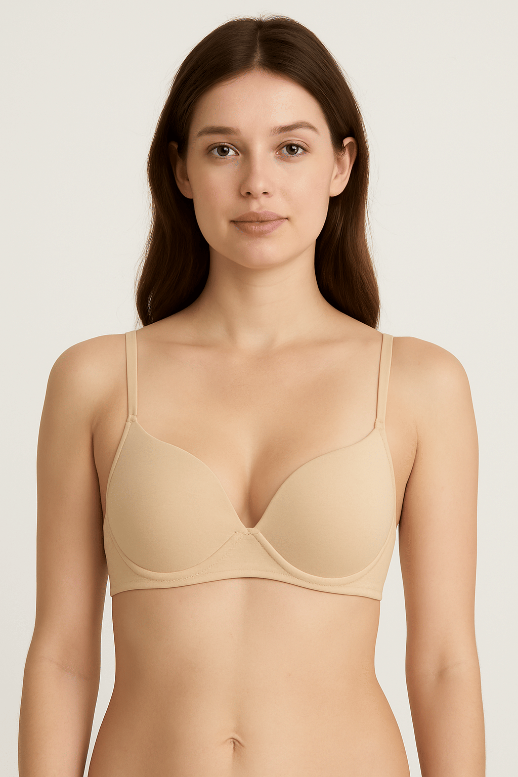 HERBLOURE Pack of 1 Cotton Blend Lightly Padded Push Up Bra For Women ( Maroon )