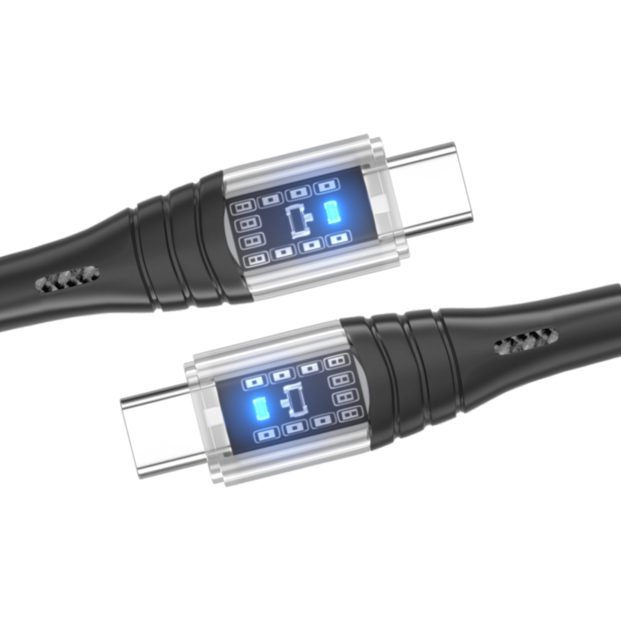     			Hitech 80 W Type-c To Type-C  Data Cable,Qualcomm3.0, Braided Wire,1 Meter Length