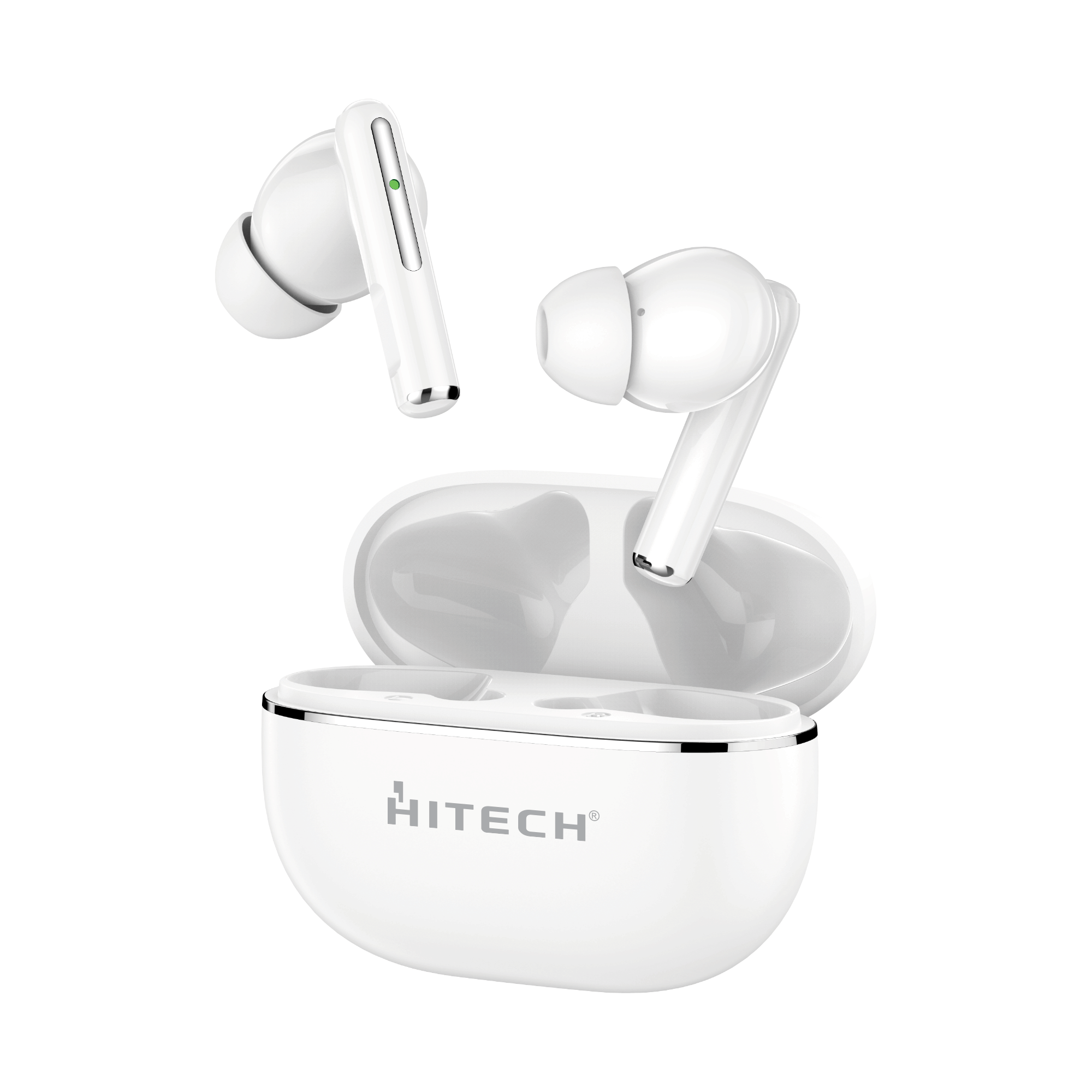     			Hitech Elite Bluetooth 5.4 Earbuds, 45 Hrs Music Player- White