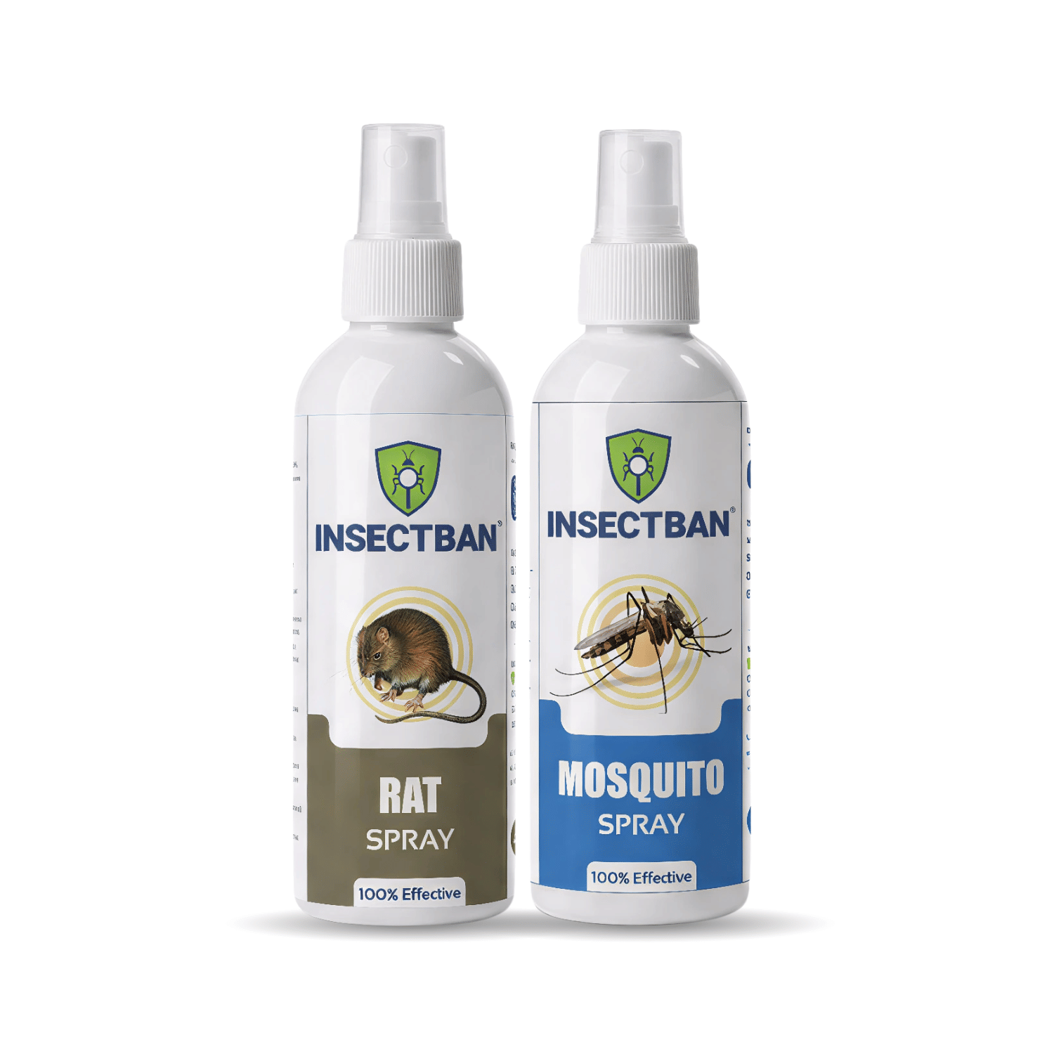     			INSECTBAN Mosquito & Rat Spray | Dual Action Pest Control for Home | 100% Effective Formula to Repel Rats & Kill Mosquitoes | Safe & Easy-to-Use Combo Pack (100ml Each)