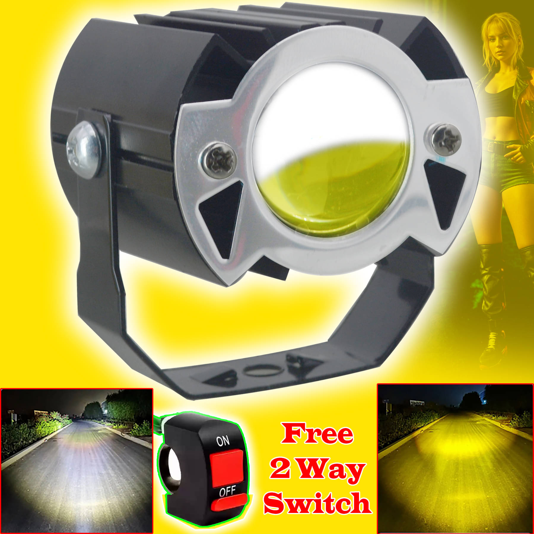 JMALL Front Left & Right Fog Light For All Car and Bike Models ( Single ) JMALL Front Left & Right Fog Light For All Car and Bike Models ( Single )