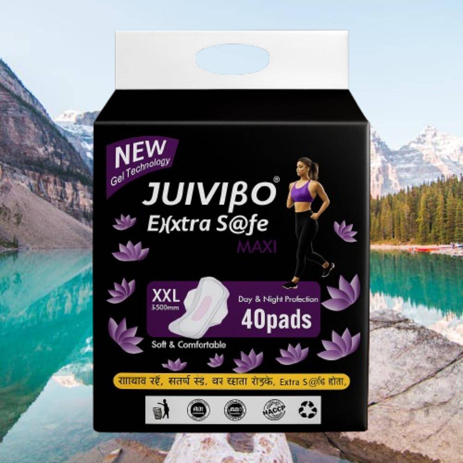     			JUIVIBO Extra Safe Cottony XXL Maxi Regular Sanitary Pad