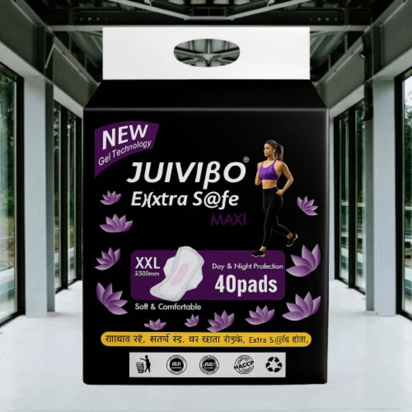     			JUIVIBO Extra Safe Cottony XXL Maxi Regular Sanitary Pad