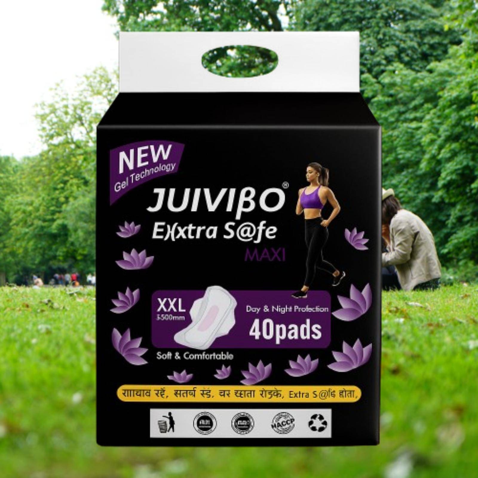     			JUIVIBO Extra Safe Cottony XXL Maxi Regular Sanitary Pad